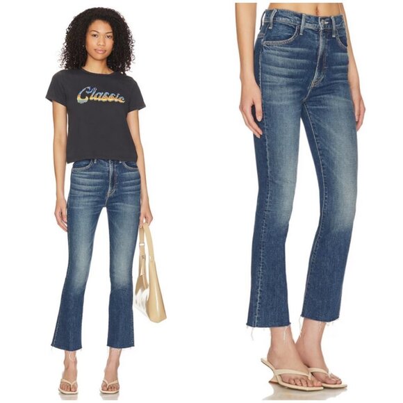 💕MOTHER SUPERIOR💕 Hustler Flood Fray Jeans ~ Beer Me 29 NWOT - Picture 8 of 16